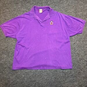 Vintage Disney Designs Mickey Mouse Polo Shirt Mens XXL Purple Made in USA 90s
